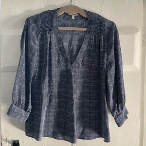 Joie Blouse. Color is blue and white Size XS. In great condition!